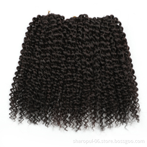 Marley bob Kinky Curl 3 pieces/pack 8 Inch Afro curly Twist Hair Synthetic Crochet Braiding Hair Extension